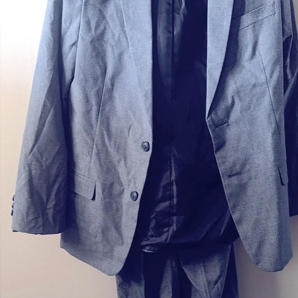 Nautica 2-piece. Micro-Texture Pant Suit Big Boys 16 Dark Blue Zip Fly pant Matching Sets